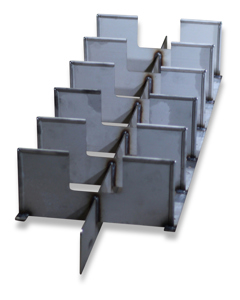 Drinking place divider SST 1320mm double f/weaner